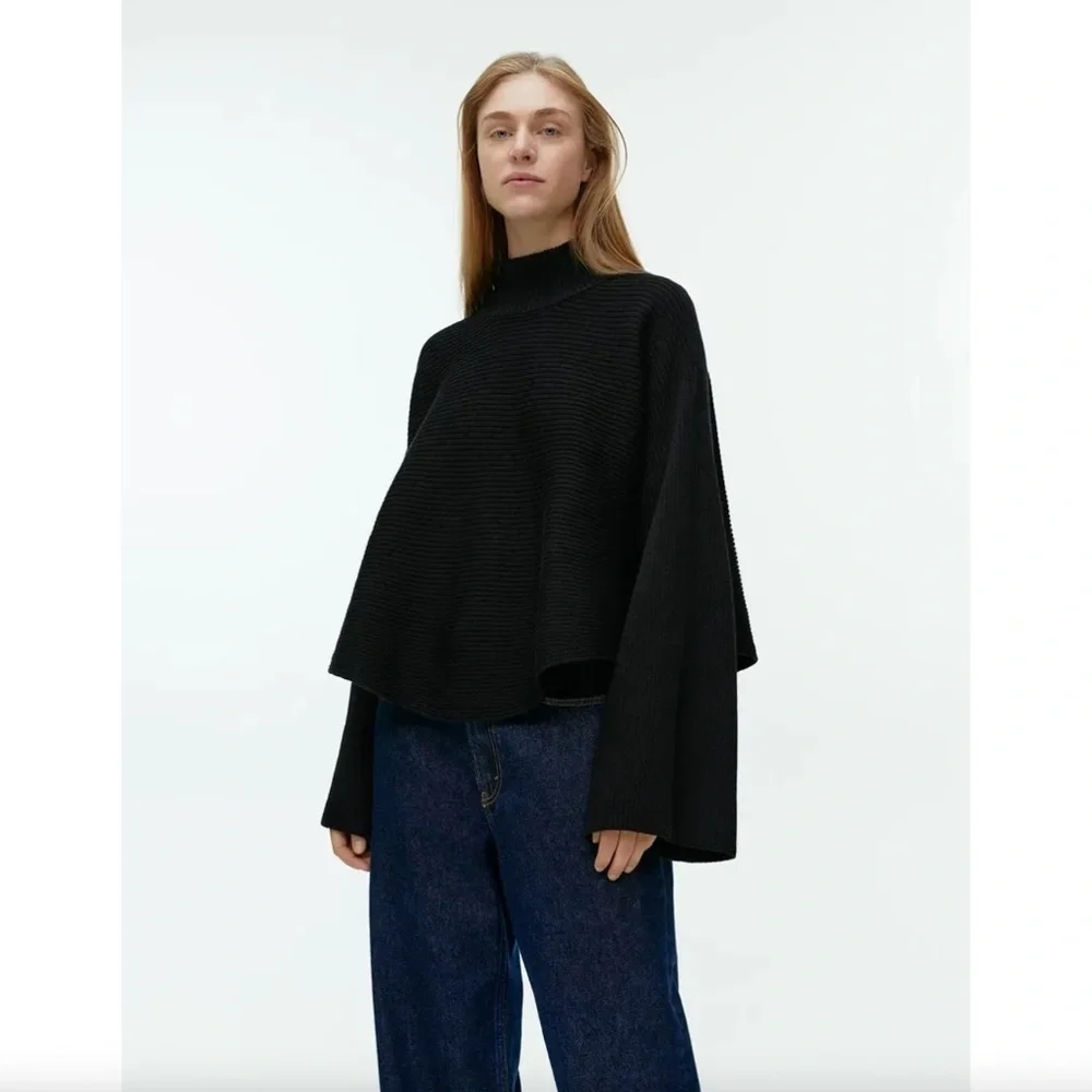 ARKET Cropped Wool Cotton Jumper
